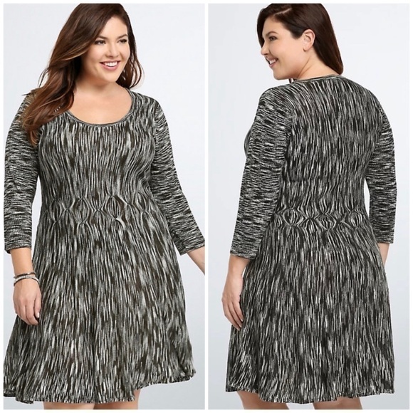 TORRID Grey Marled Sweater Knit Dress - Picture 1 of 11